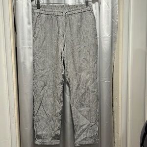 J crew  linen/cotton stripped pants